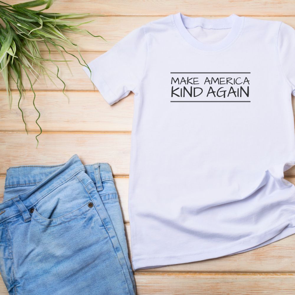 Simple Black Text "Make America Kind Again"™ Unisex T-Shirt