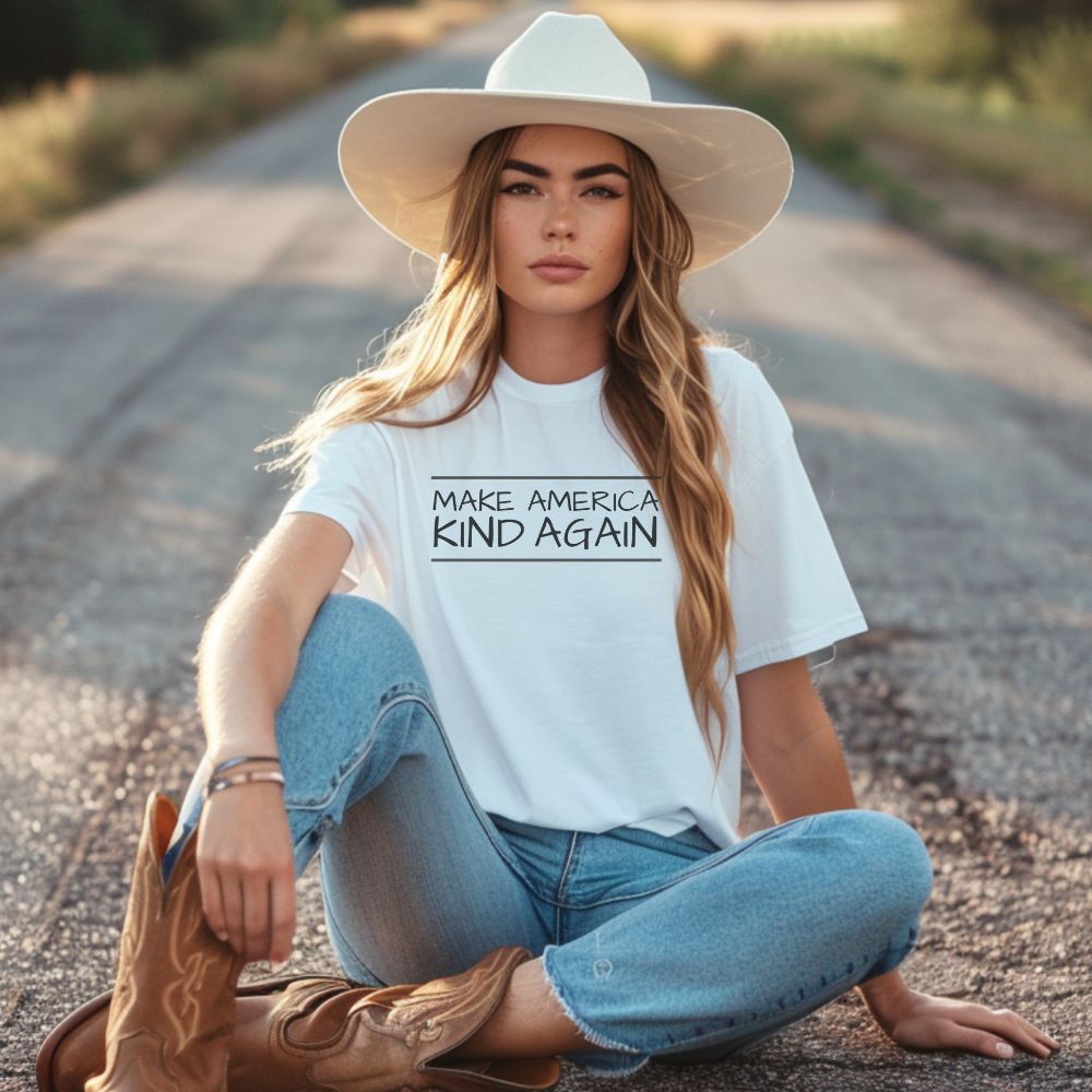 Simple Black Text "Make America Kind Again"™ Unisex T-Shirt