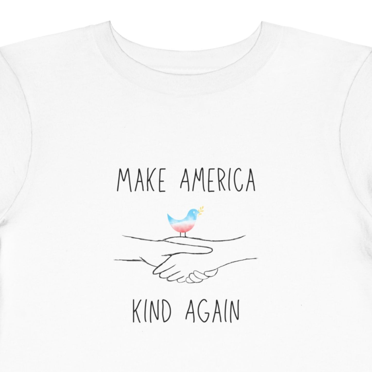 "Make America Kind Again"™ with Peace Dove for Kids, Toddler Short Sleeve Tee