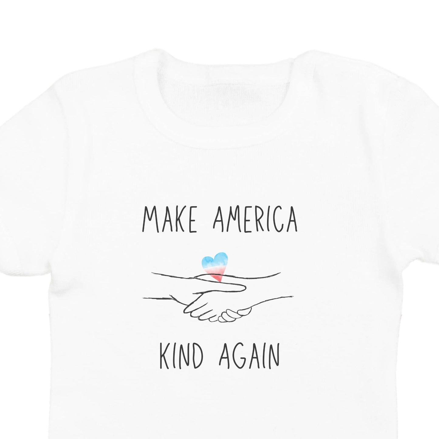 "Make America Kind Again"™ with Heart: Baby Organic Cotton Onesie®